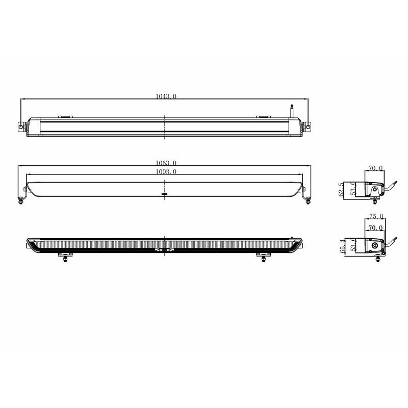 LED bar OZZ XB1 P40” White