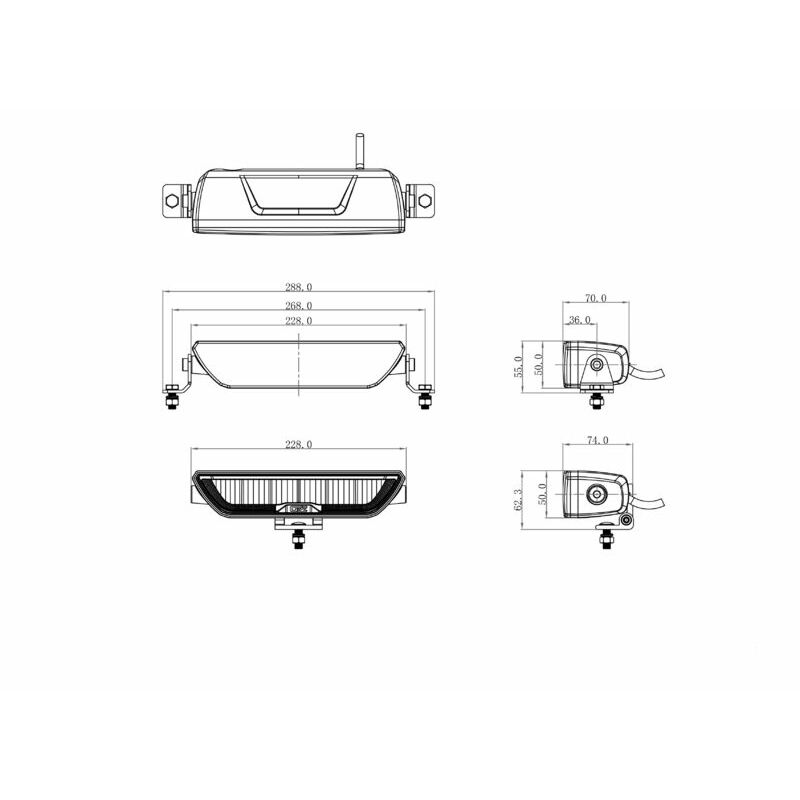 LED bar OZZ XB1 P9”