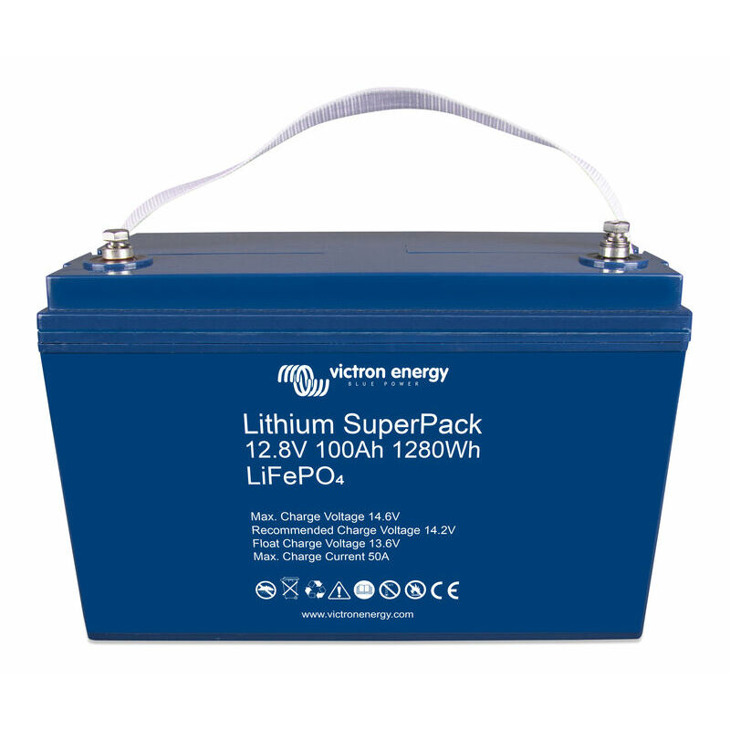 Lithium LiFePO4 SuperPack 12,8V/100Ah (M8) battery