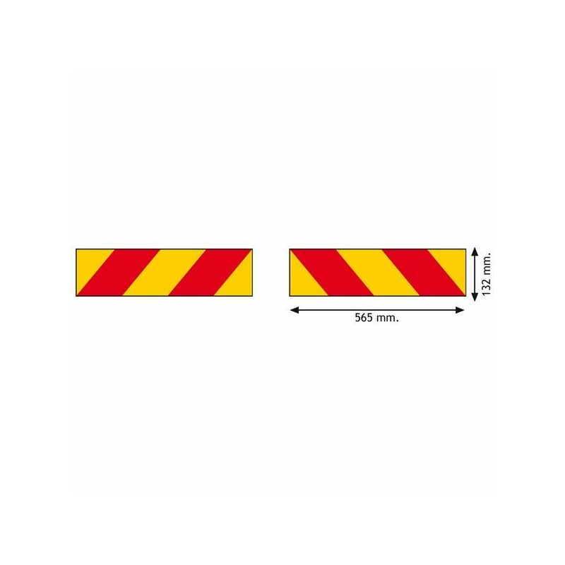 Reflective plate kit truck - 2 pieces (self-adhesive)