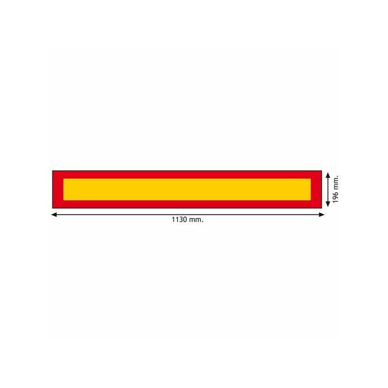 Reflective plate trailer (self-adhesive)