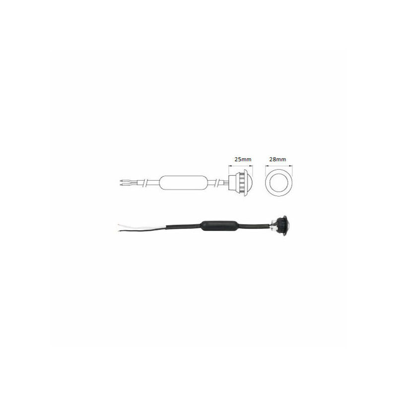 Side marker light LED orange