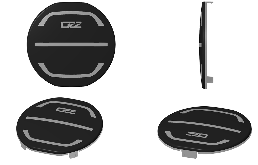Auxiliary driving lamp OZZ XR2 P7″ Black
