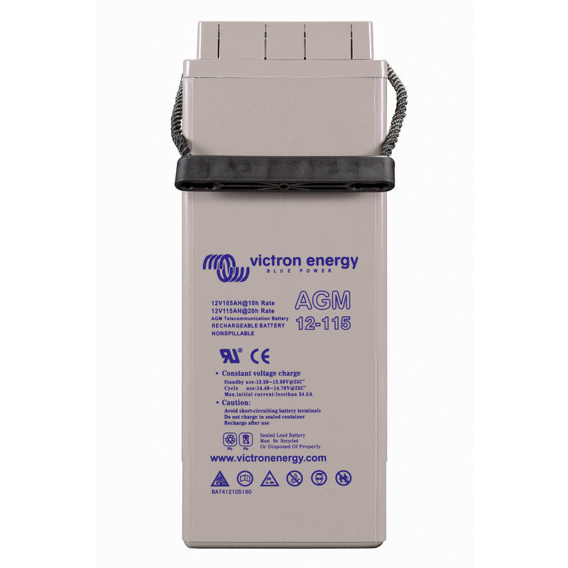 Battery AGM Deep Cycle Telecom 12V/115Ah with threaded insert terminals (M8)