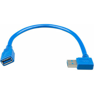 [ASS060000100] USB extension cable 0,3m one side right angle