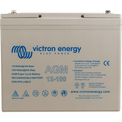 Battery AGM Super Cycle 12V/100Ah with threaded insert terminals (M6)