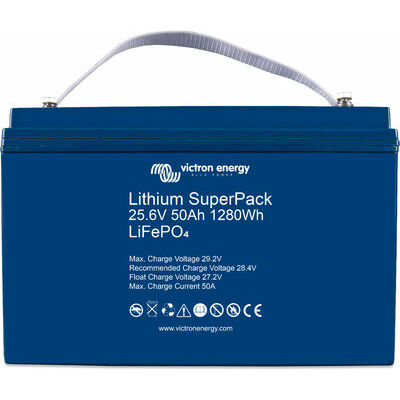 [BAT524050705] Litija LiFePO4 SuperPack 25,6V/50Ah (M8) akumulators