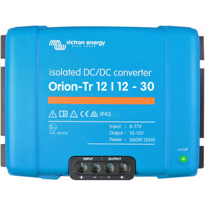 DC-DC pārveidotājs izolēts Orion-Tr 12/12-30A (360W)