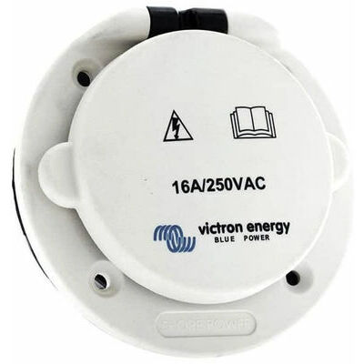 [SHP301603000] Power inlet polyamid with cover 16A/250Vac (2p/3w)