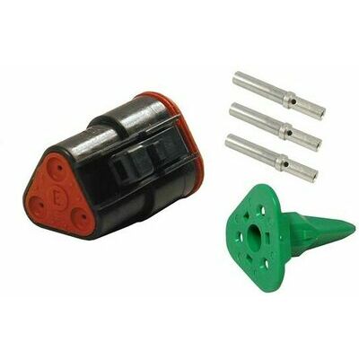 Deutsch connector female 3-pin DT06-3S-CE06-KIT