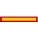 Reflective plate trailer (self-adhesive)