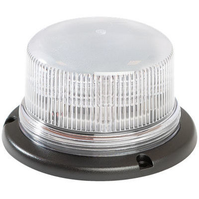 B16 LED bākuguns 130mm 8x3W oranža, balts stikls