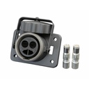 Kontaktligzda NATO 2-pin 24V melna