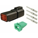 Deutsch kontakts (vīr.) 4-pin DT04-4P-CE02-KIT