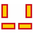 Piekabes / puspiekabes pazīšanas zīmes - 4 gab (alumīnija)