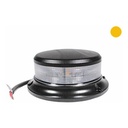 LED bākuguns oranža, balts stikls